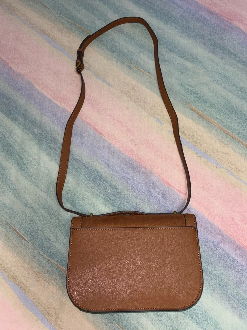 KARL LAGERFELD PARIS Simone Crossbody brown leather
